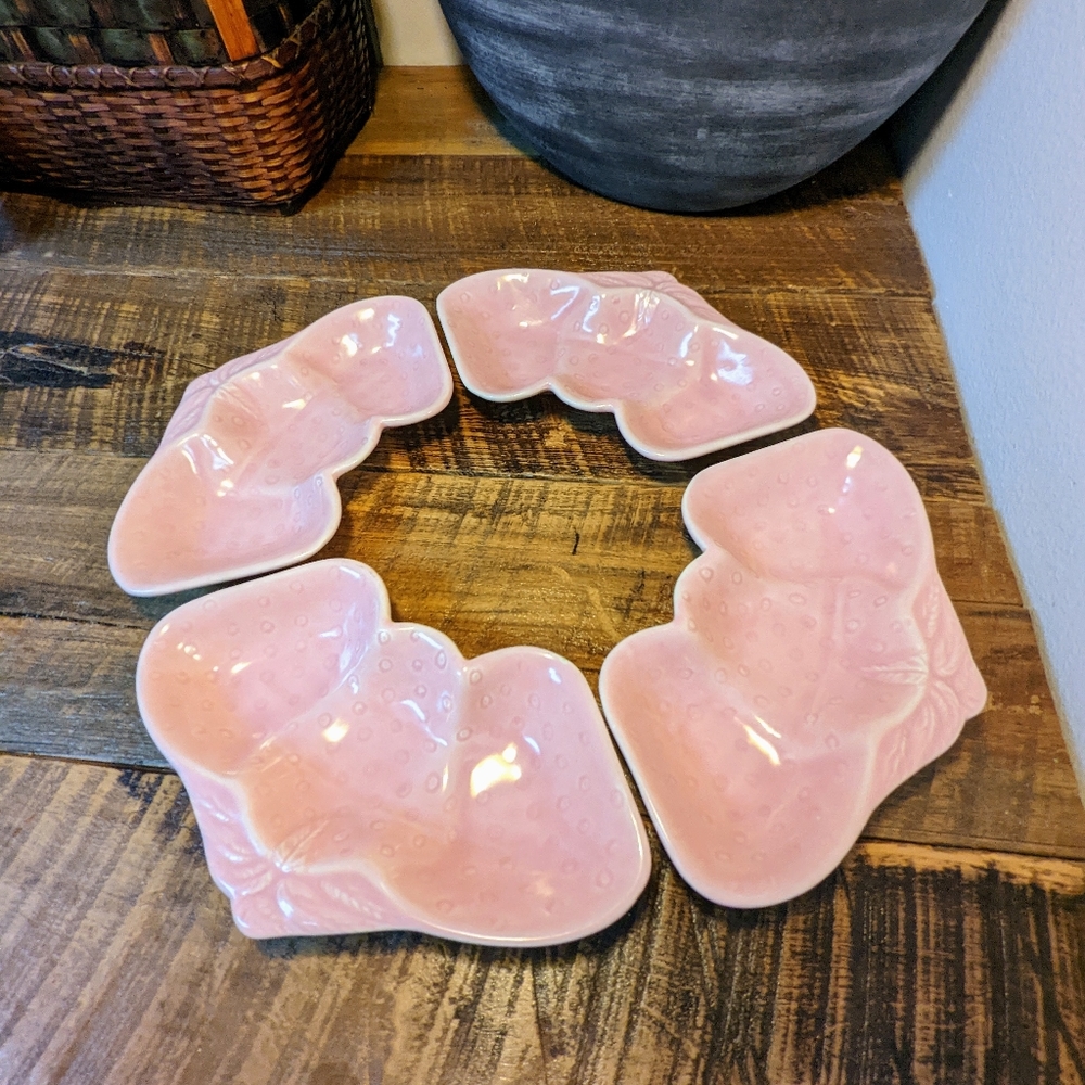 Vintage Snack Set Belmar 60s Strawberry 🍓 Pink